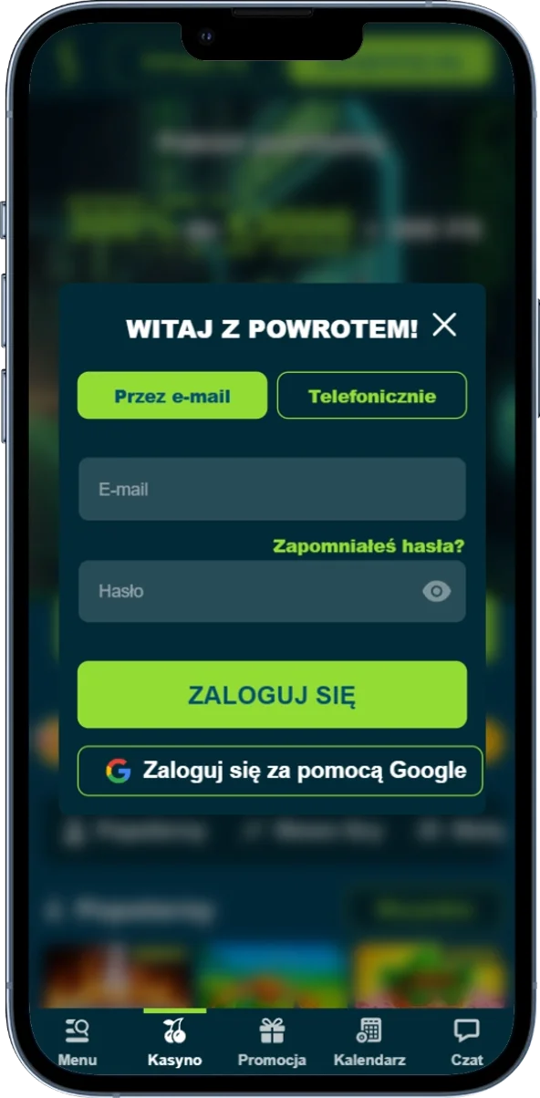 Ekran logowania do konta Stakemania