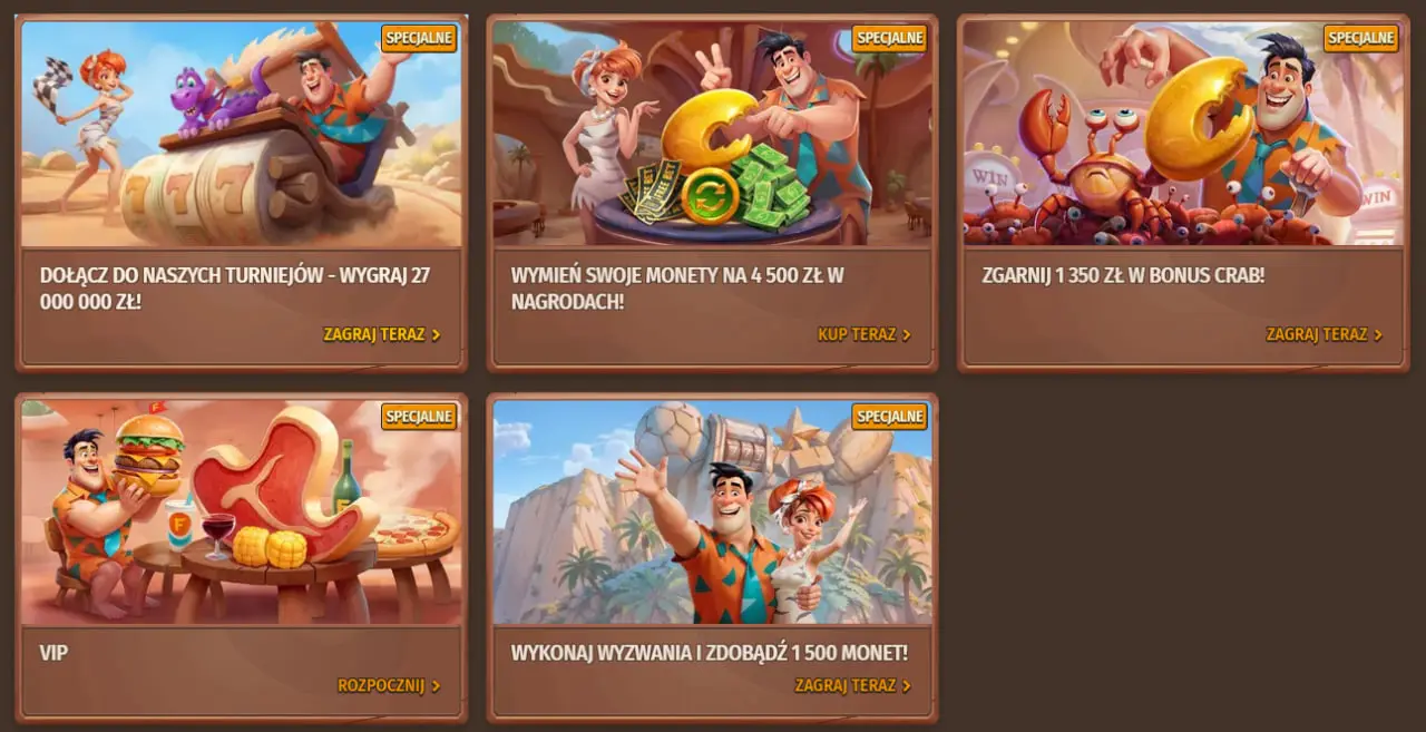 Specjalne bonusy Stone Vegas