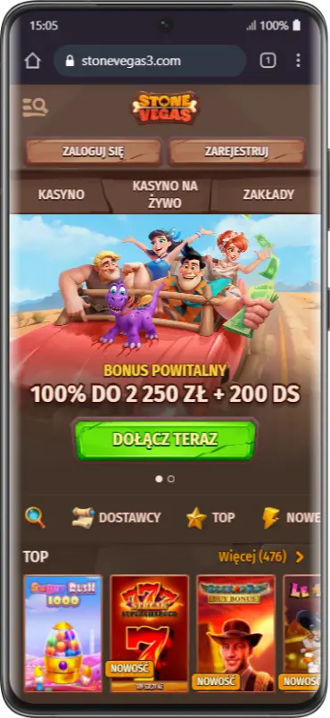 Wersja mobilna Stone Vegas