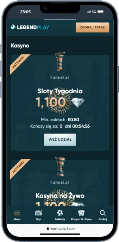 Turnieje Legend Play Turnieje w Legend Play