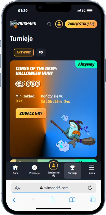 Turnieje Winshark Turnieje w kasynie Winshark