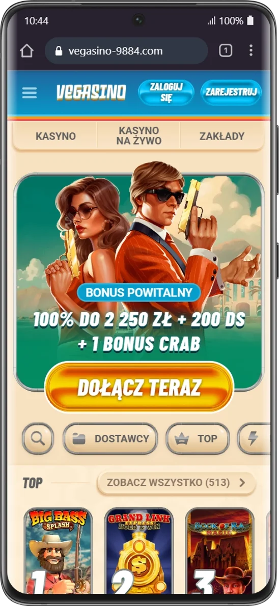 Wersja mobilna Vegasino