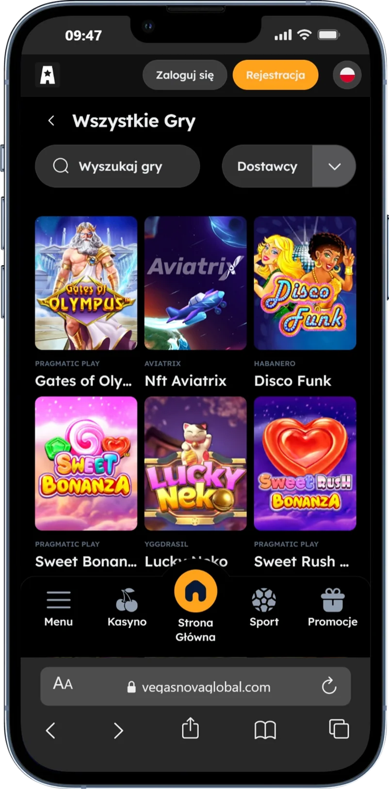 Gry online w VegasNova