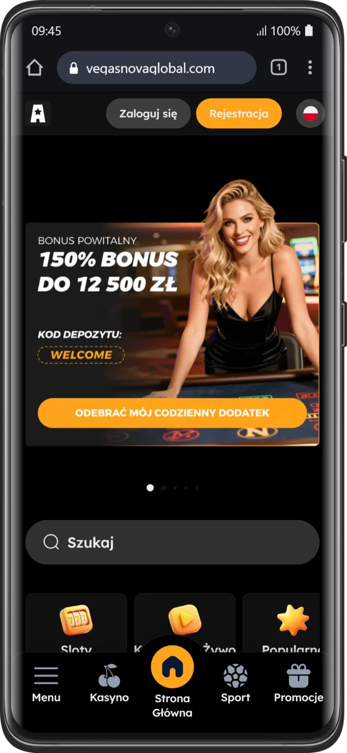 Wersja mobilna VegasNova