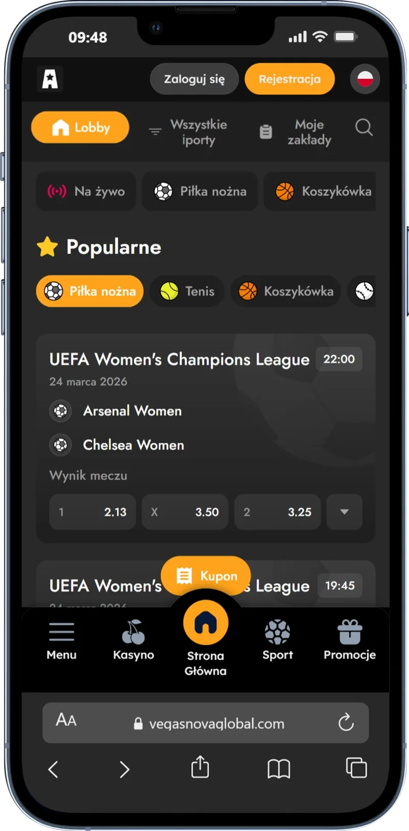 Zakłady sportowe VegasNova