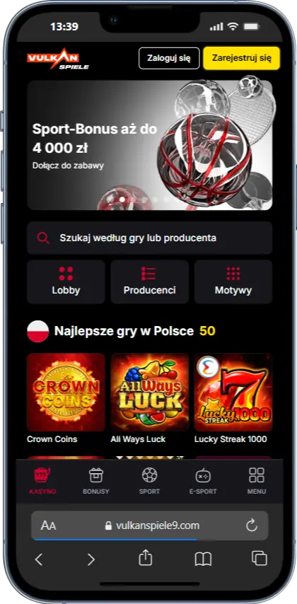 Oficjalna strona VulkanSpiele