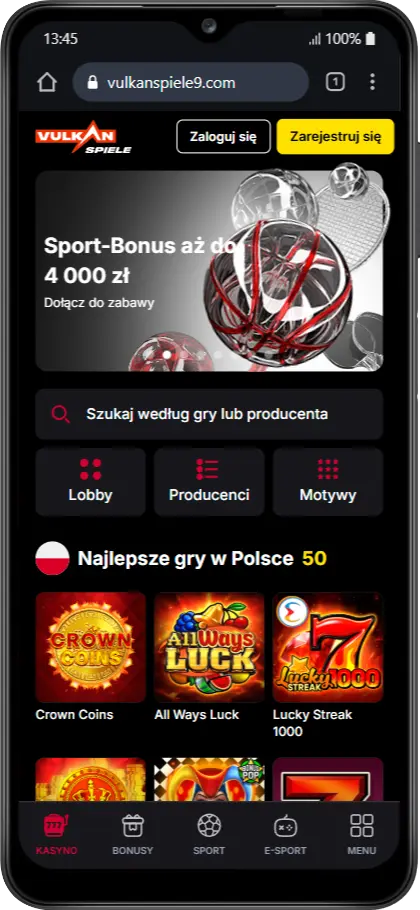 Wersja dla Android VulkanSpiele
