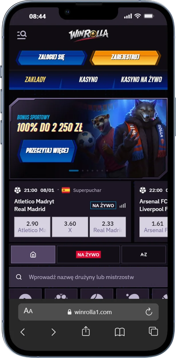 Zakłady sportowe w WinRolla