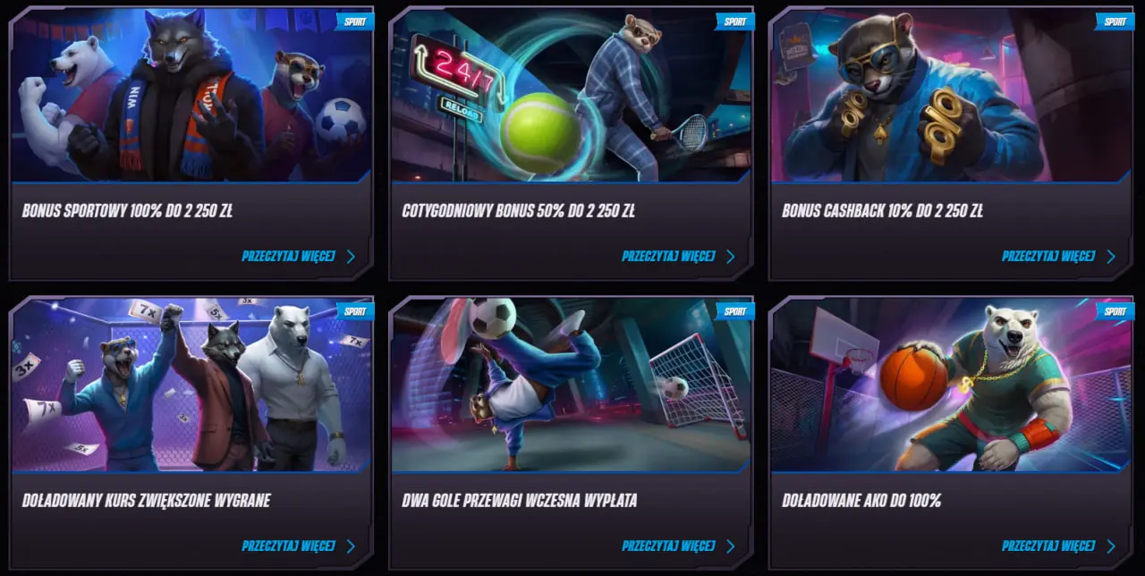 Bonusy sportowe w WinRolla