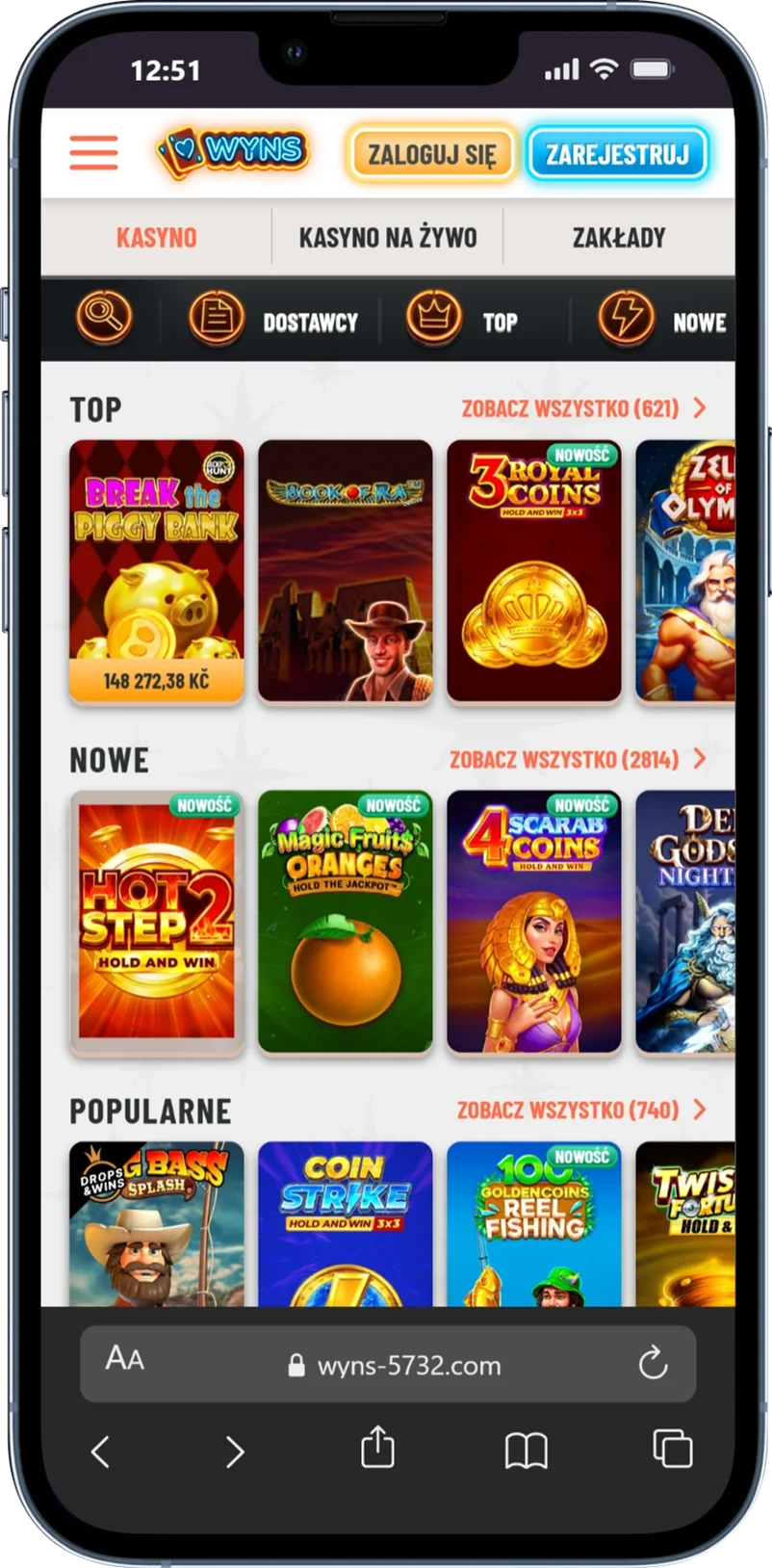 Gry w kasynie online Wyns