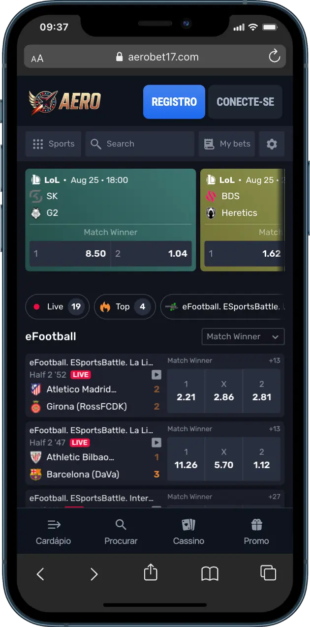 AeroBet Casino Apostas desportivas