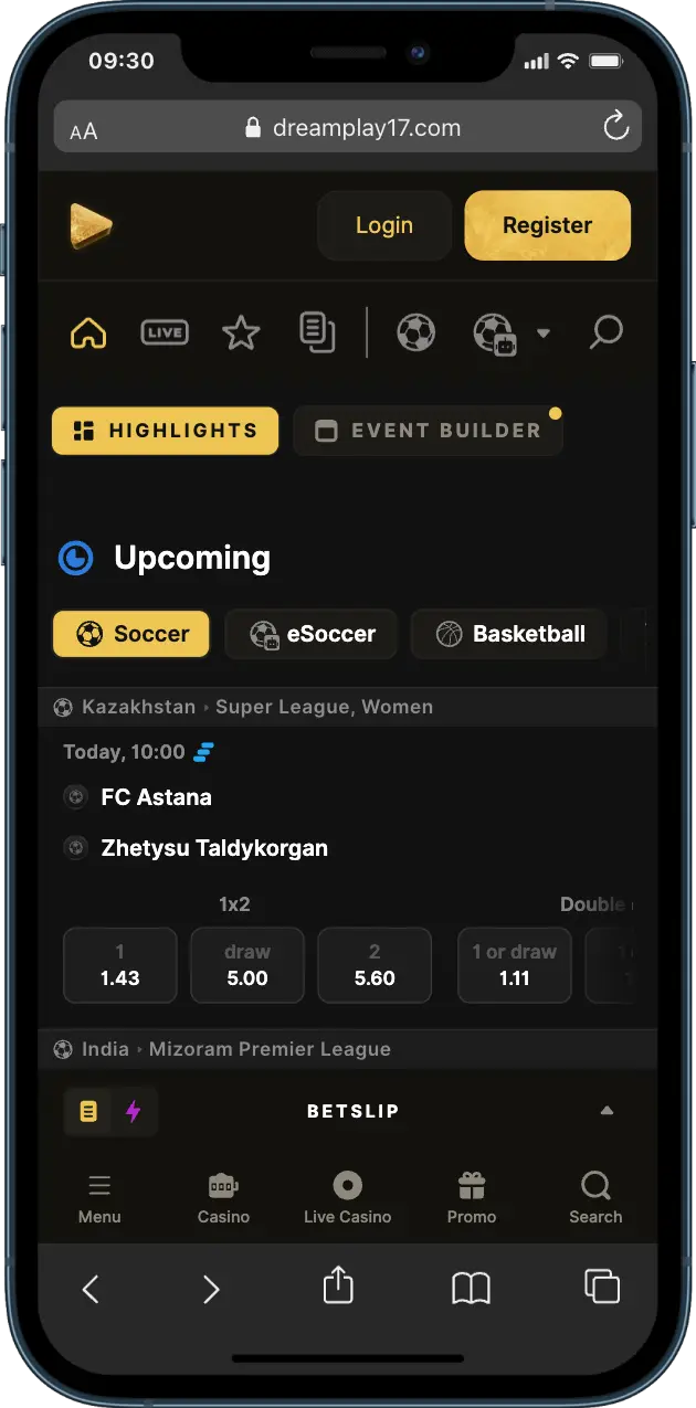 DreamPlay Casino Apostas desportivas