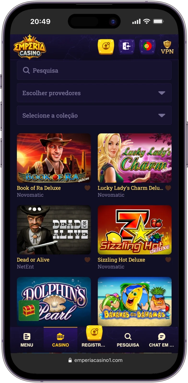 Slots do Emperia Casino