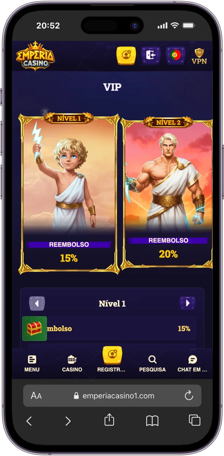 VIP do Emperia Casino