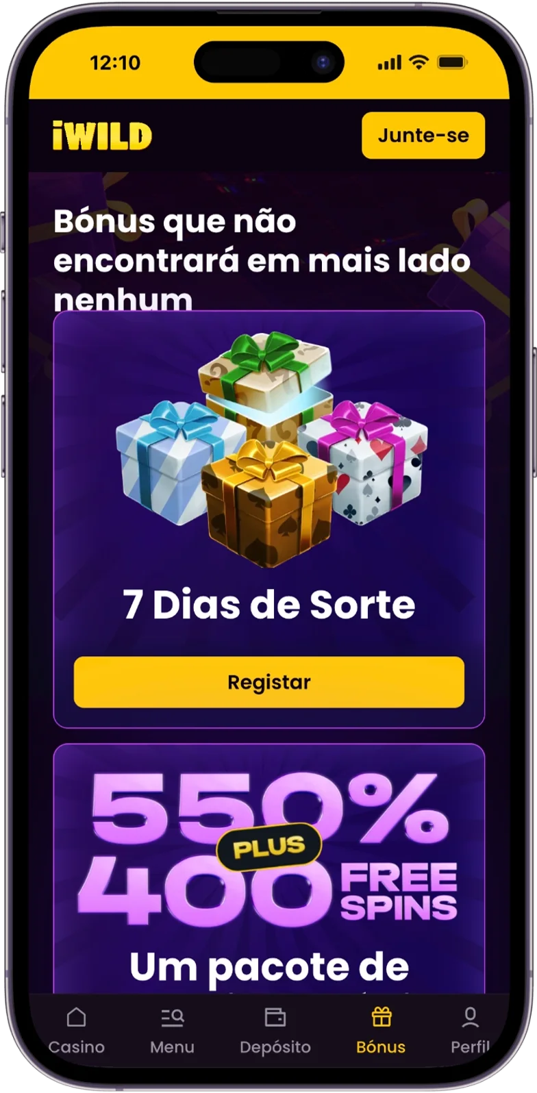 Bónus do iWild Casino