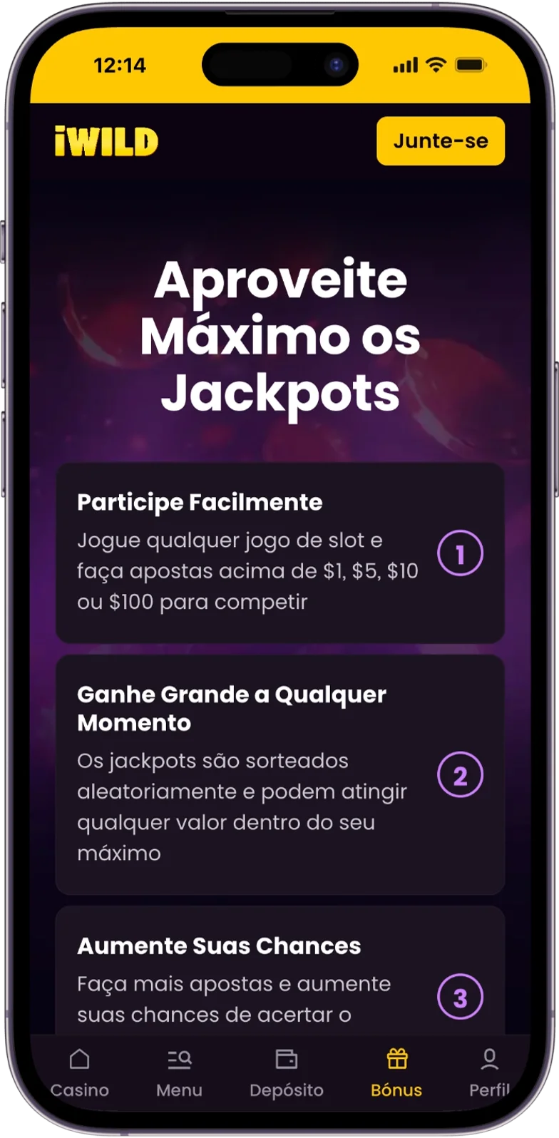 Jackpot do iWild Casino