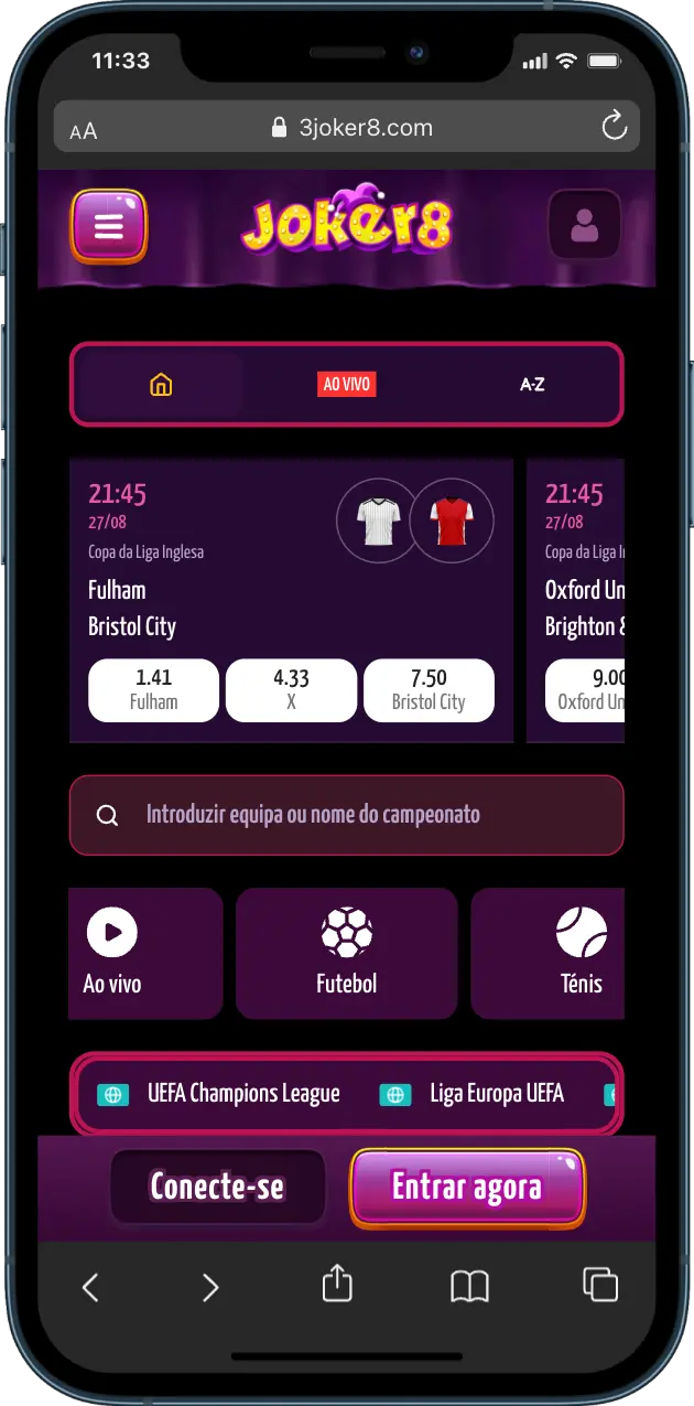 Joker8 Casino apostas desportivas