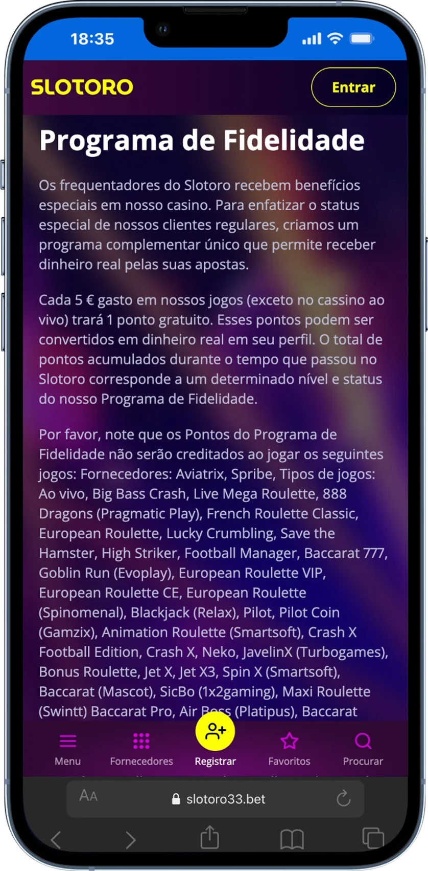 Slotoro PT Casino Programa de Afiliados