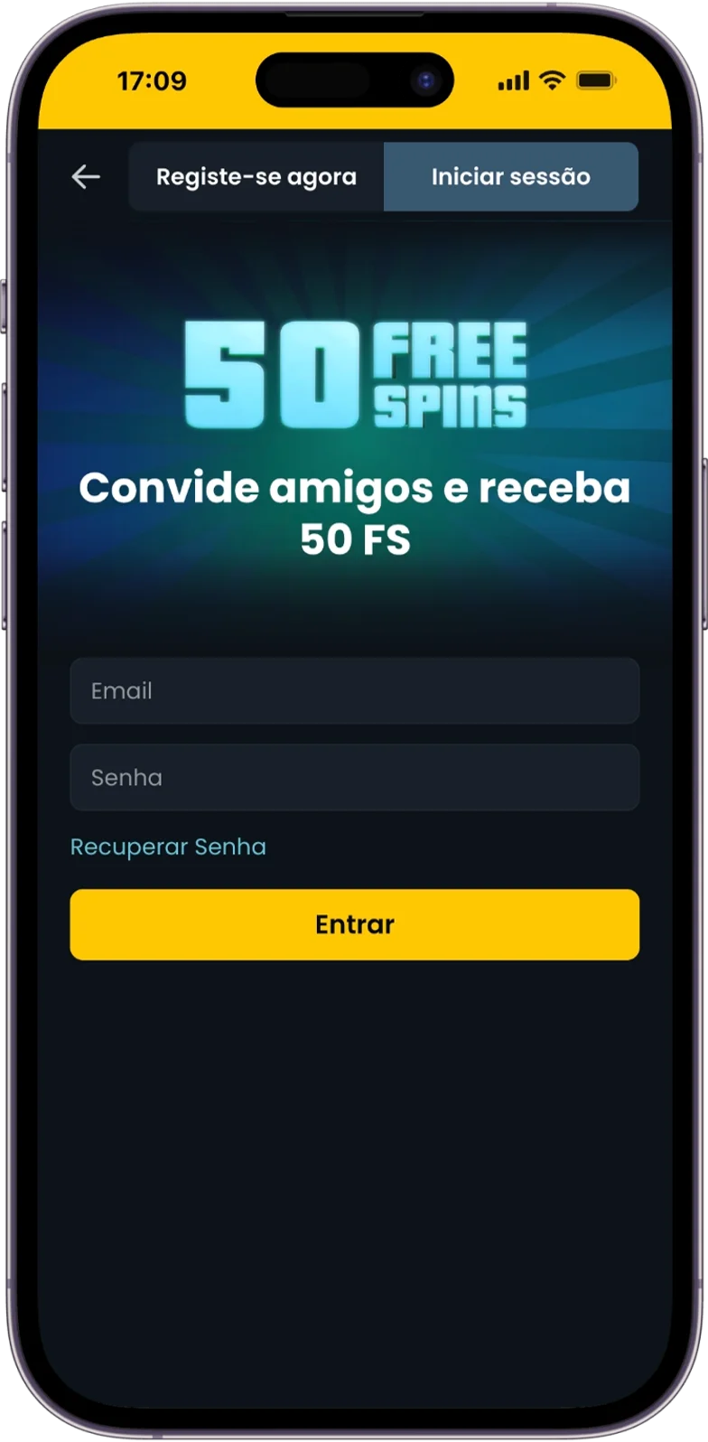 Início de sessão do Snatch Casino