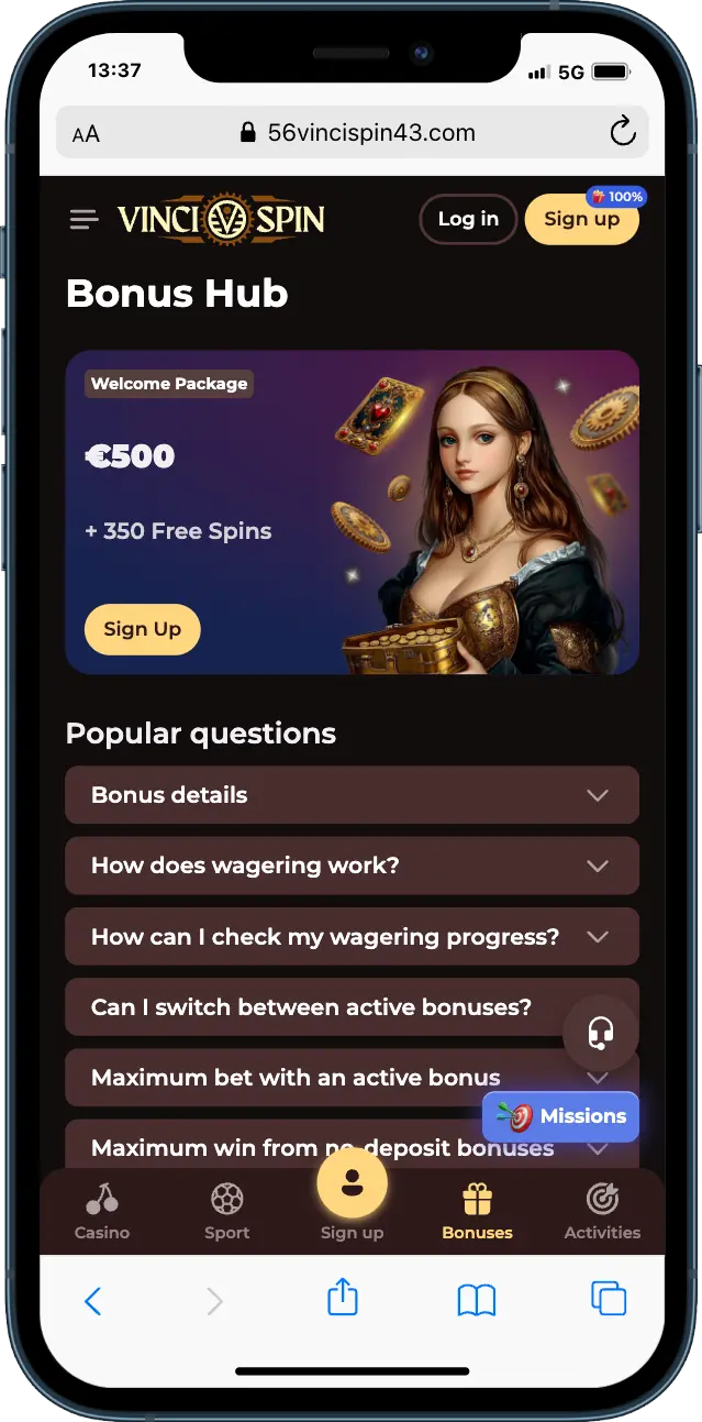VinciSpin casino VinciSpin casino