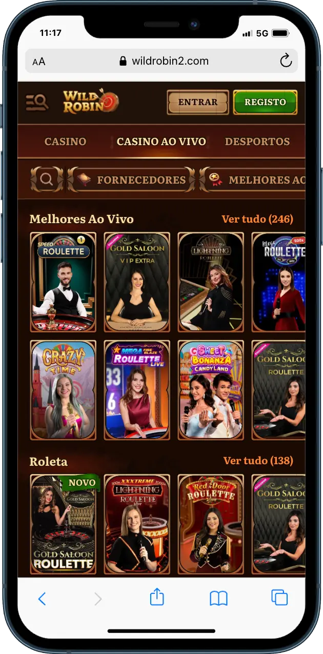 WildRobin casino Live