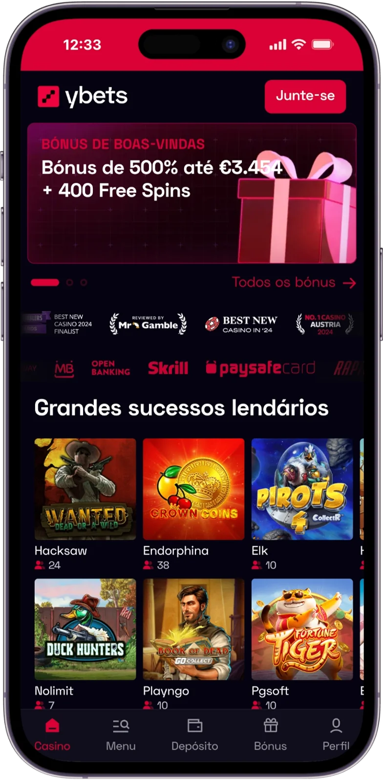 Site oficial do YBets Casino