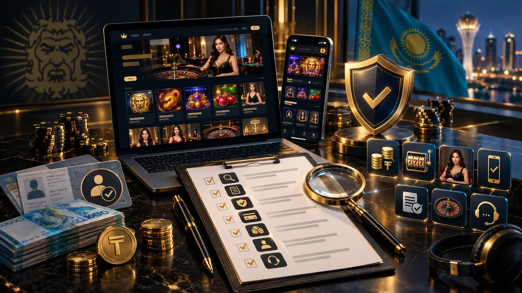 Картинка с проверкой казино Casino Zeus для пользователей из Казахстана: безопасность, платежи, KYC и игры