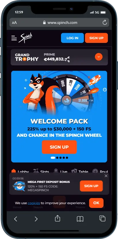 Официальный сайт Spinch Официальный сайт Spinch