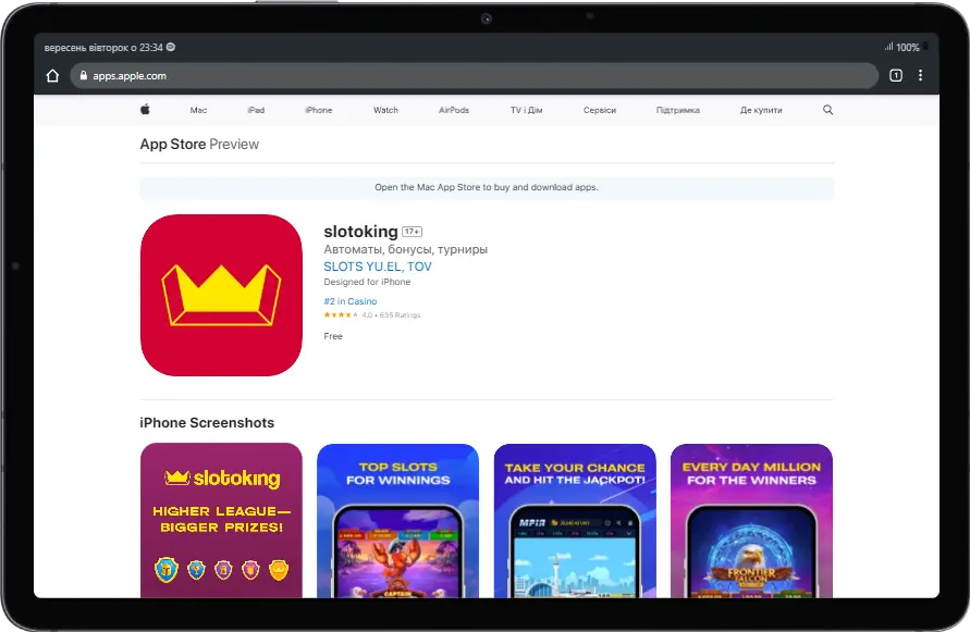 Slotoking в App Store Slotoking приложение скачать на айфон