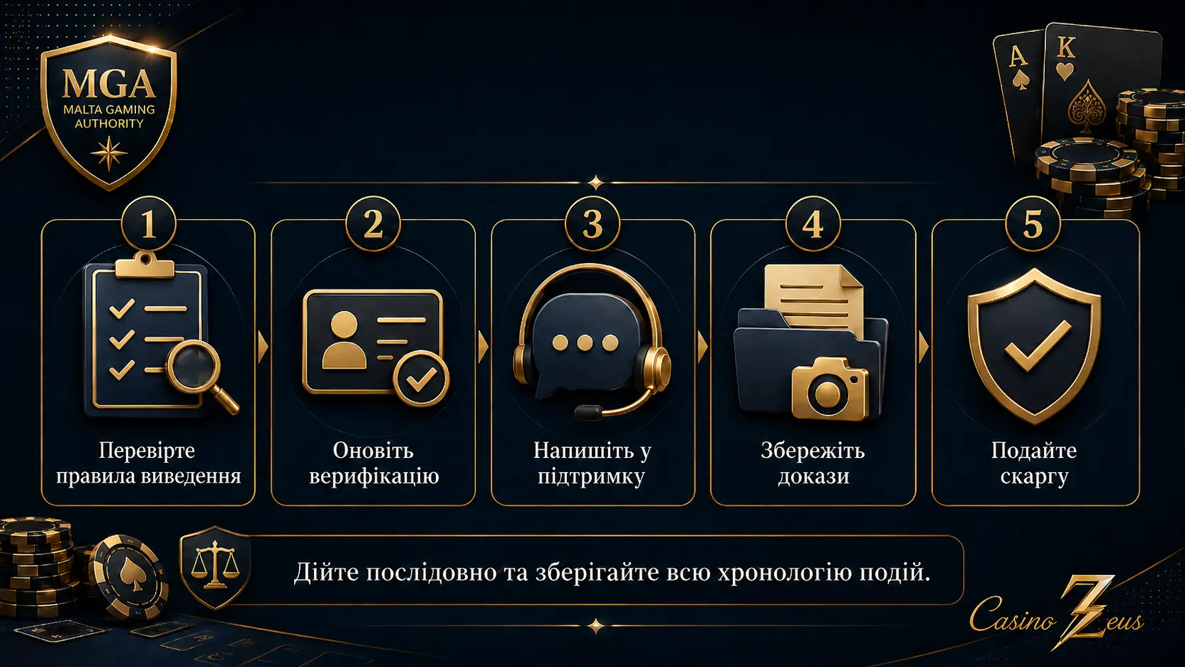 Що робити, якщо казино з ліцензією MGA не виплачує виграш