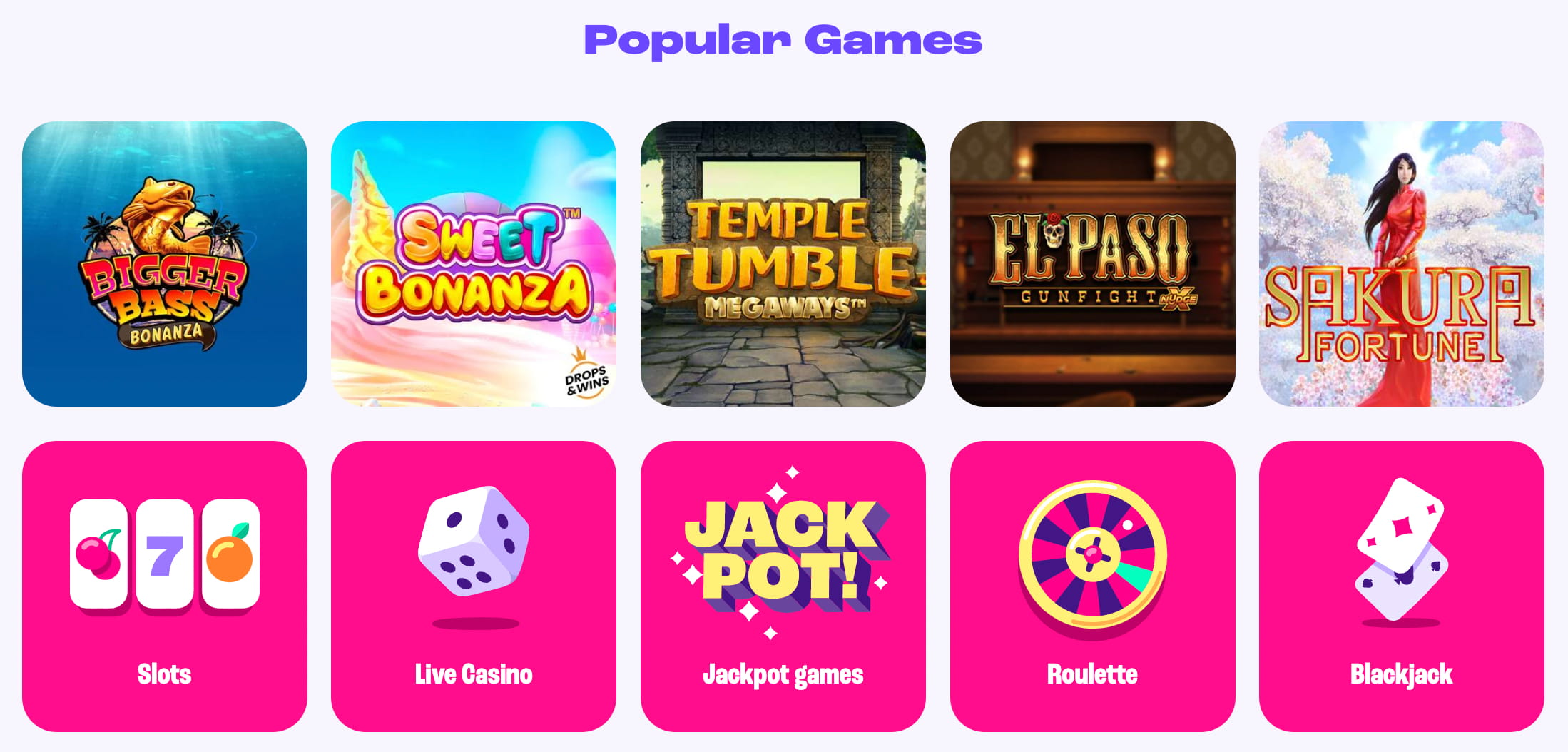 Spinz casino games